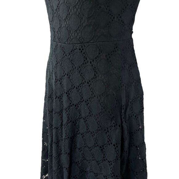 Ronni Nicole Womens Eyelet Lace Skater Short Sleeve Whimsigoth Short Dress S - Picture 9 of 16
